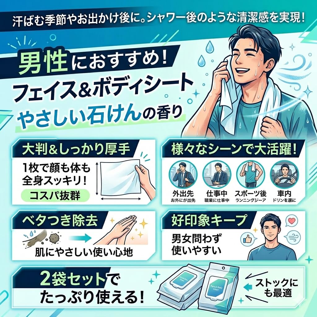 Amazon.co.jp: 【抗菌成分配合 石けんの香り】全身さっぱり！ボディ